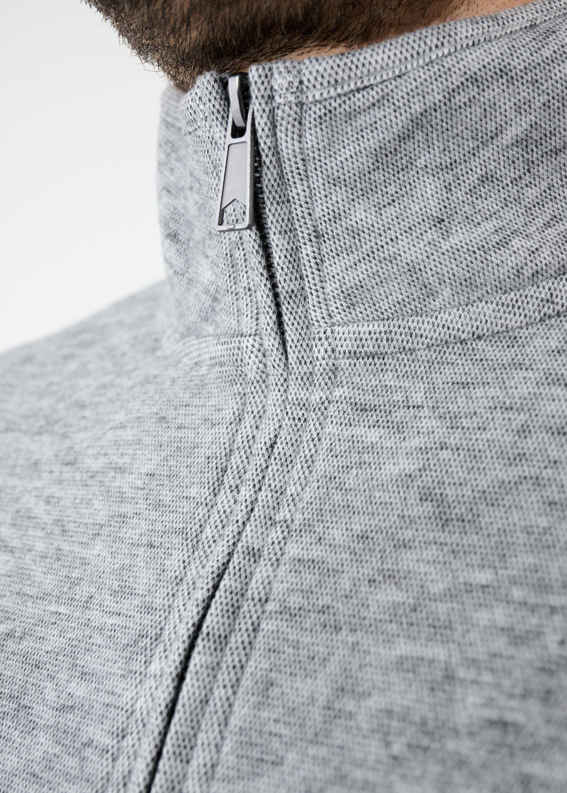 Triblend Stretch Quarter-Zip | Grey