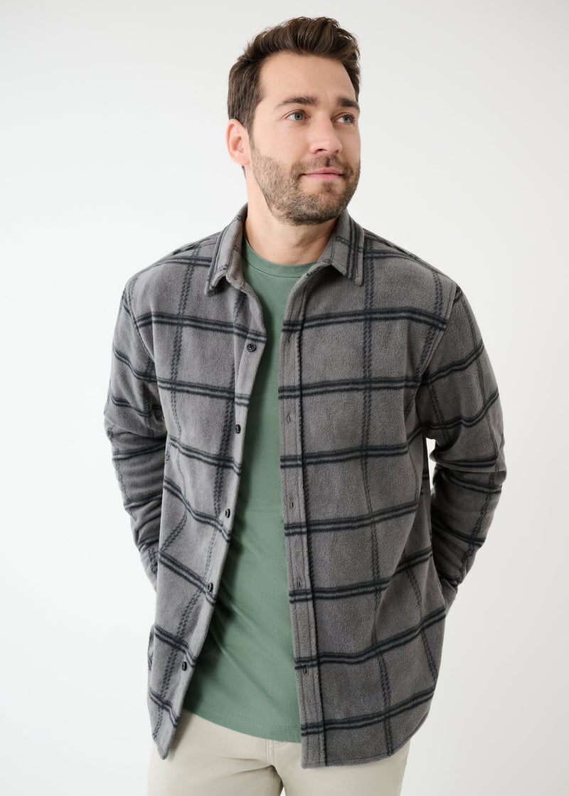 Sunday Shirt Jacket | Grey Check