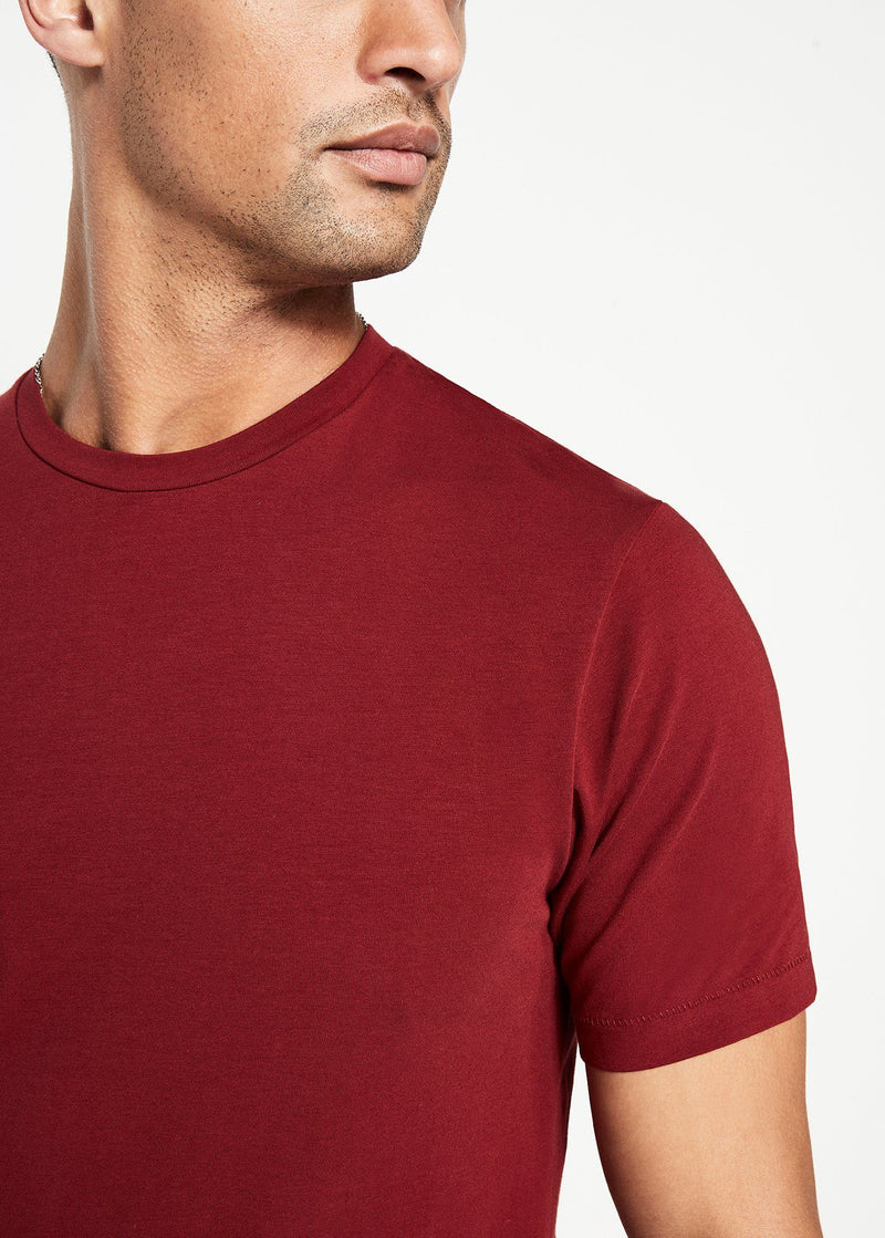 Cotton Stretch T-Shirt | Claret