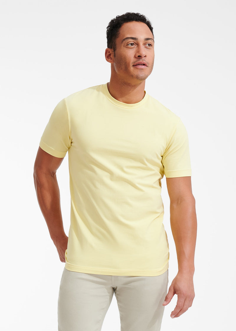 Cotton Stretch T-Shirt | Butter Yellow