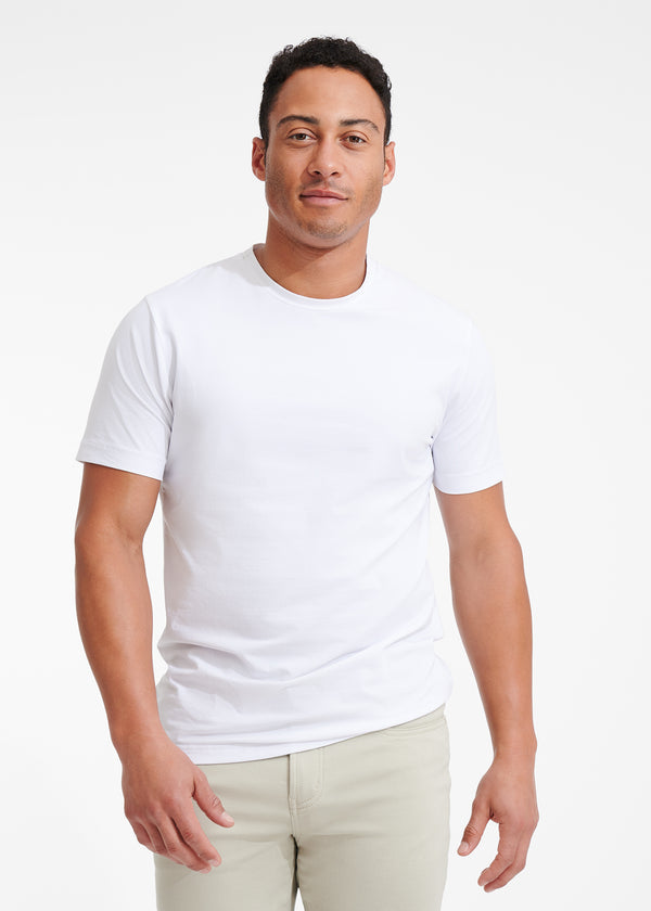 Cotton Stretch T-Shirt | White