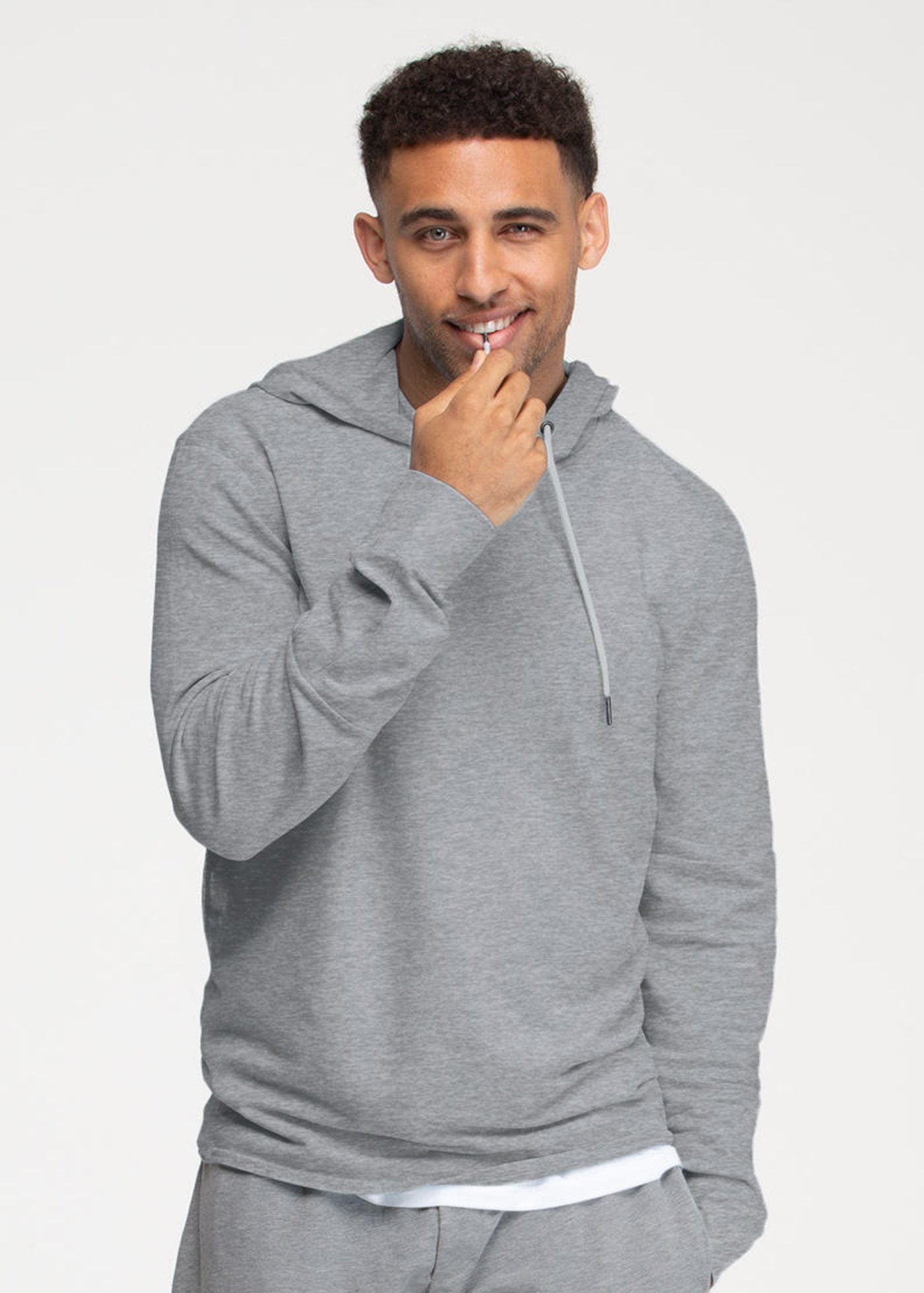 The Conquer Hoodie - Athletic Heather Grey  Hoodies, 4 way stretch fabric,  Heather grey