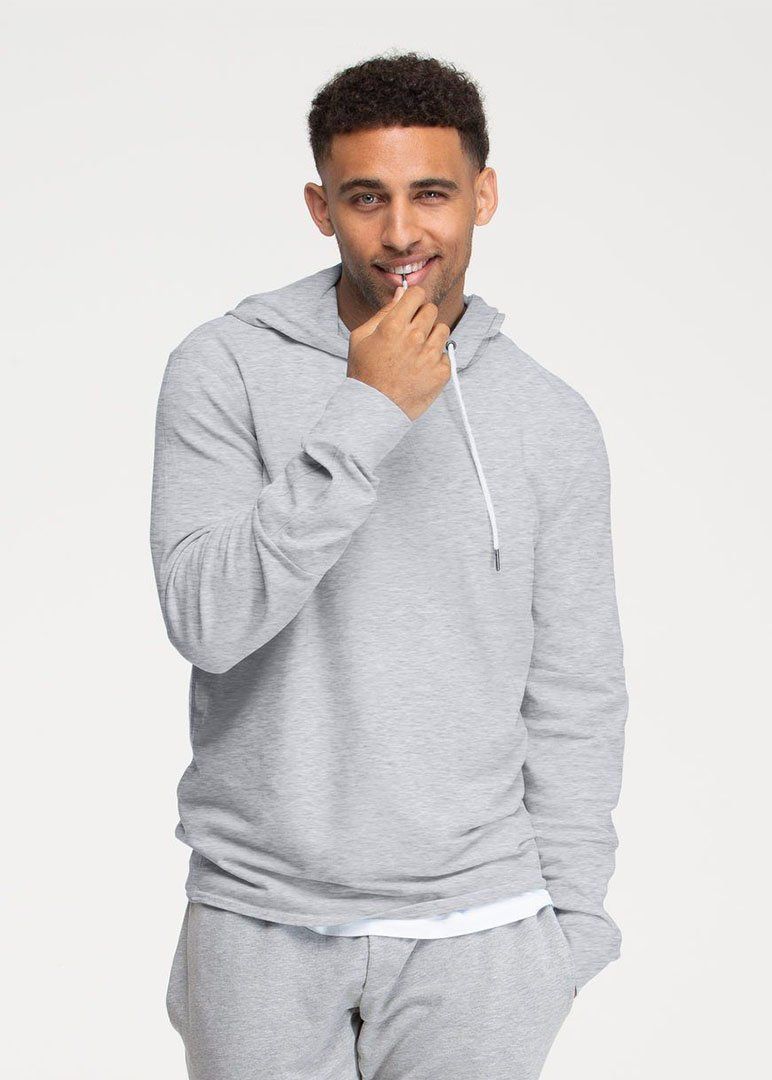 NIEWTR Lightweight Hoodies for Men Long-Sleeve Hooded Sweatshirt Crewneck  Sweatshirts(Grey,3X-L)