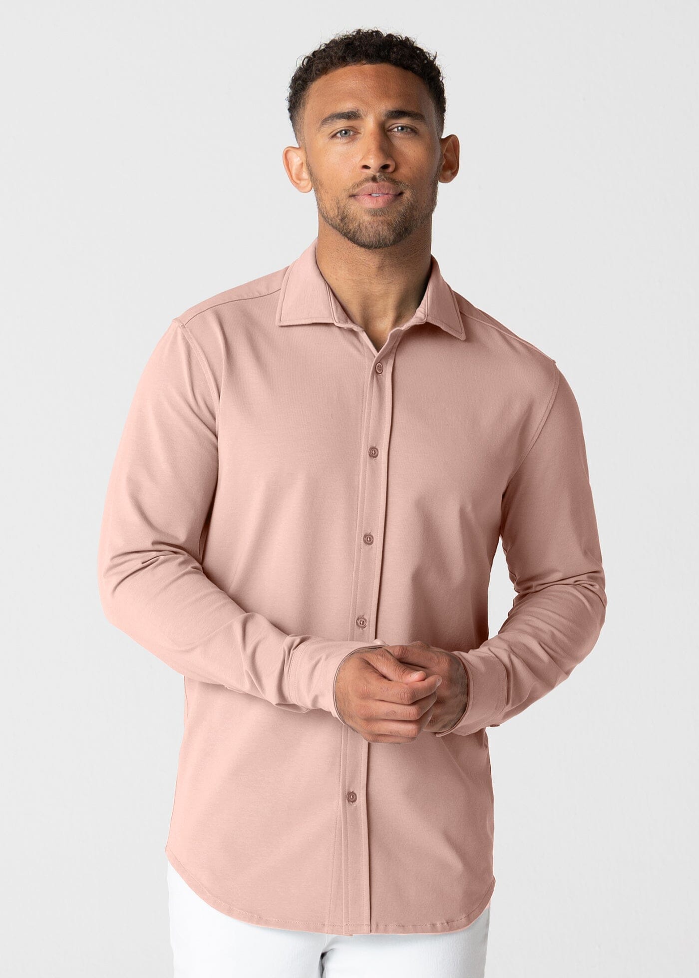Polished Shirt Pearl Blush Swet Tailor