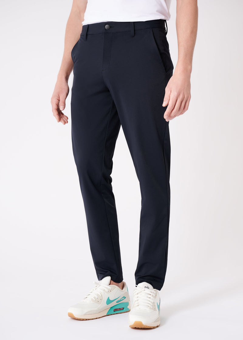 Black Stretch Tech Pants, Virtus Pant | Swet Tailor®