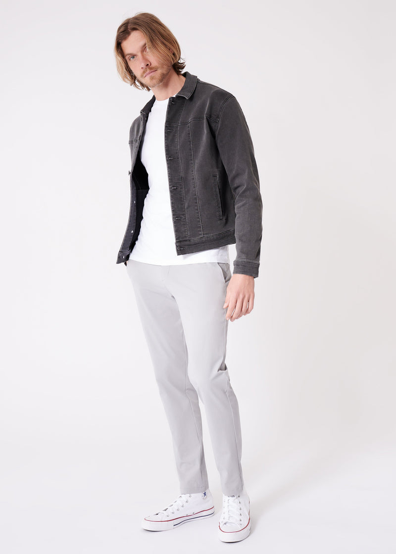 Light Grey Stretch Tech Pants, Virtus Pant | Swet Tailor®