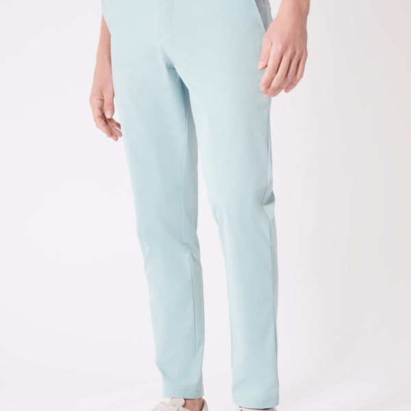 Seafoam Green Stretch Tech Pants, Virtus Pant | Swet Tailor®