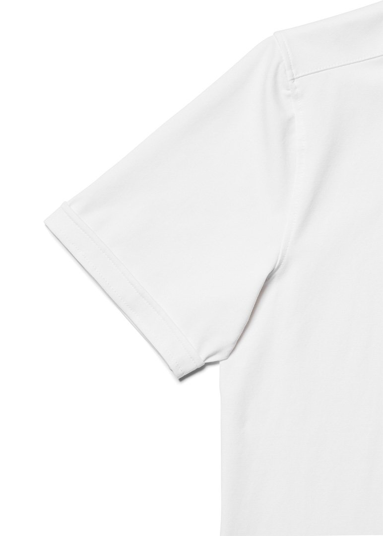 Short-Sleeve Polished Shirt | White