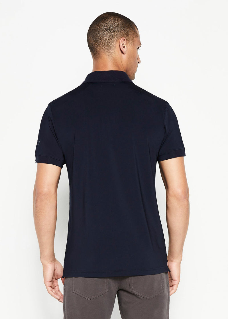 Performance Tipped Polo | Navy w/White Tipping
