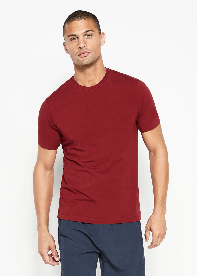Cotton Stretch T-Shirt | Claret