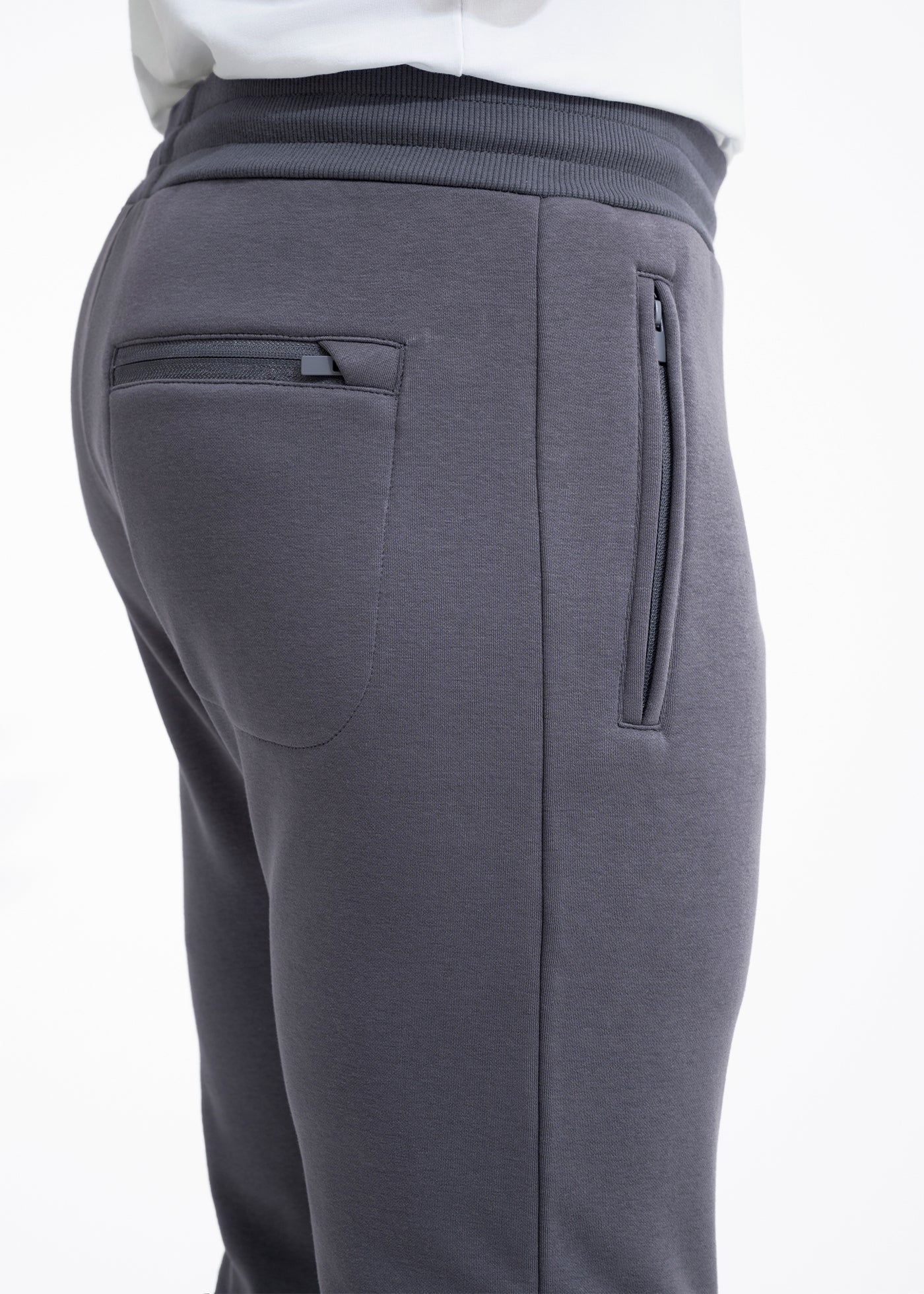 Stretch Fleece Jogger Monument Swet Tailor