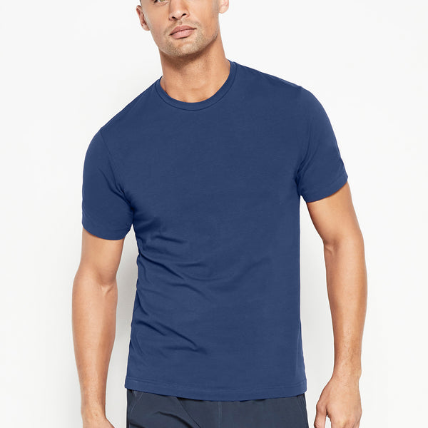 Cotton Stretch T Shirt Admiral Blue