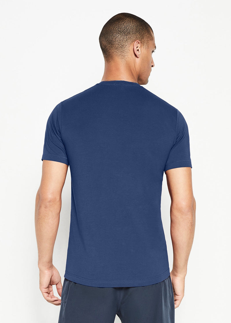 Cotton Stretch T-Shirt | Admiral Blue