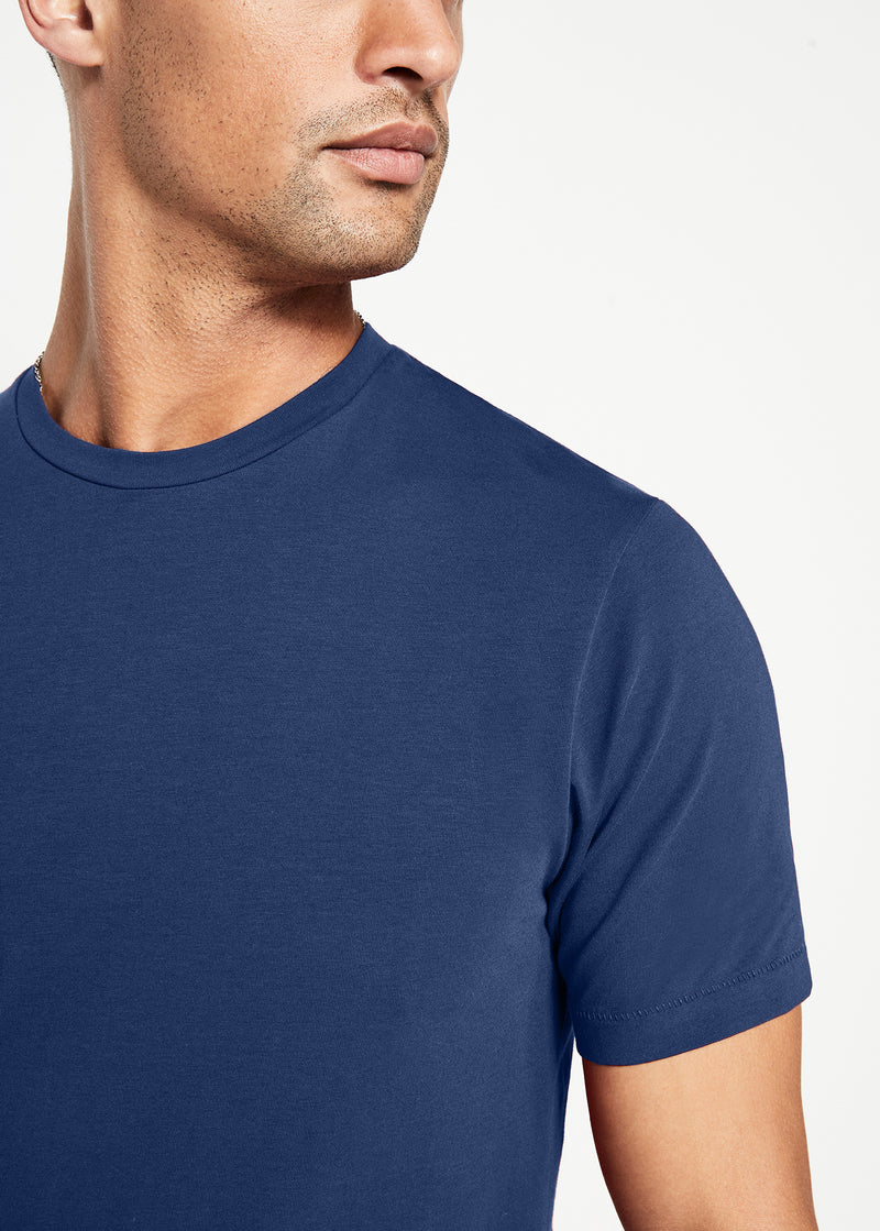 Cotton Stretch T-Shirt | Admiral Blue