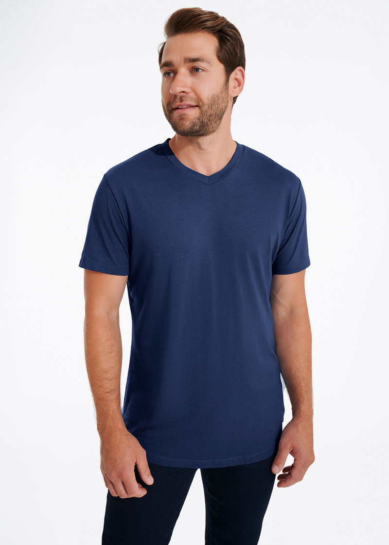 Softest V Neck T-Shirt | Admiral Blue
