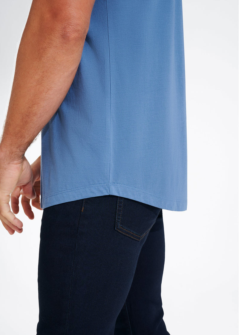 Softest V Neck T-Shirt | Indigo Blue
