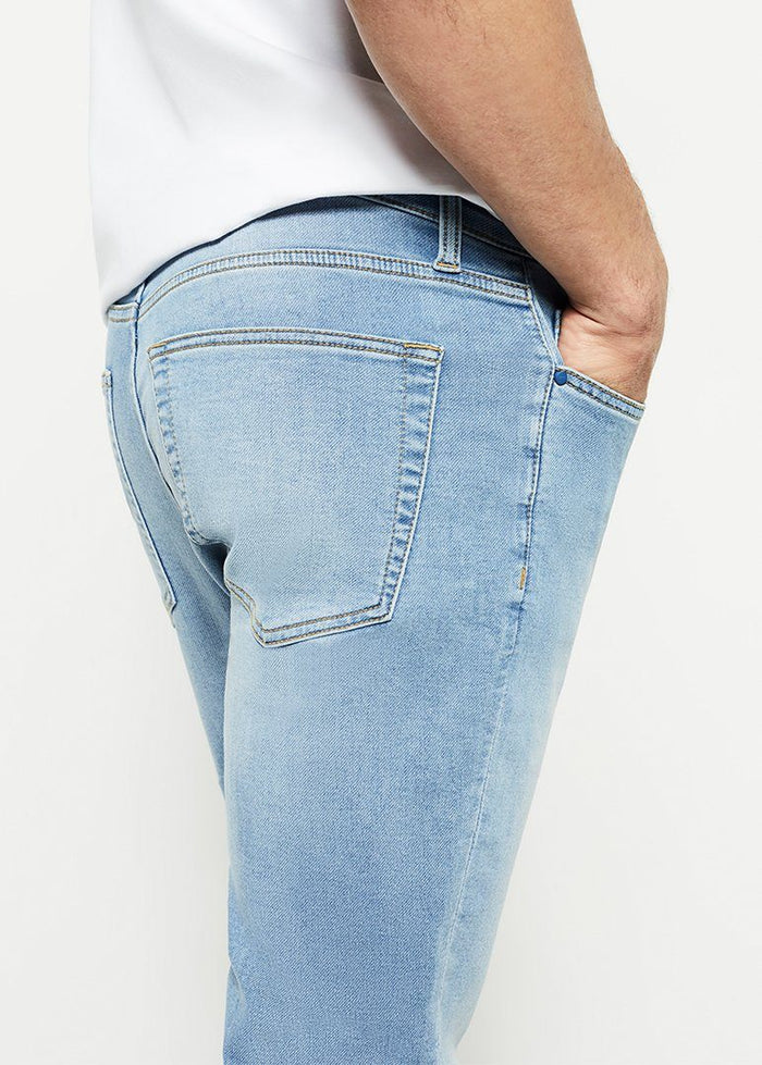 Light Blue Stretch Jeans - Light Blue Stretch Denim | Swet