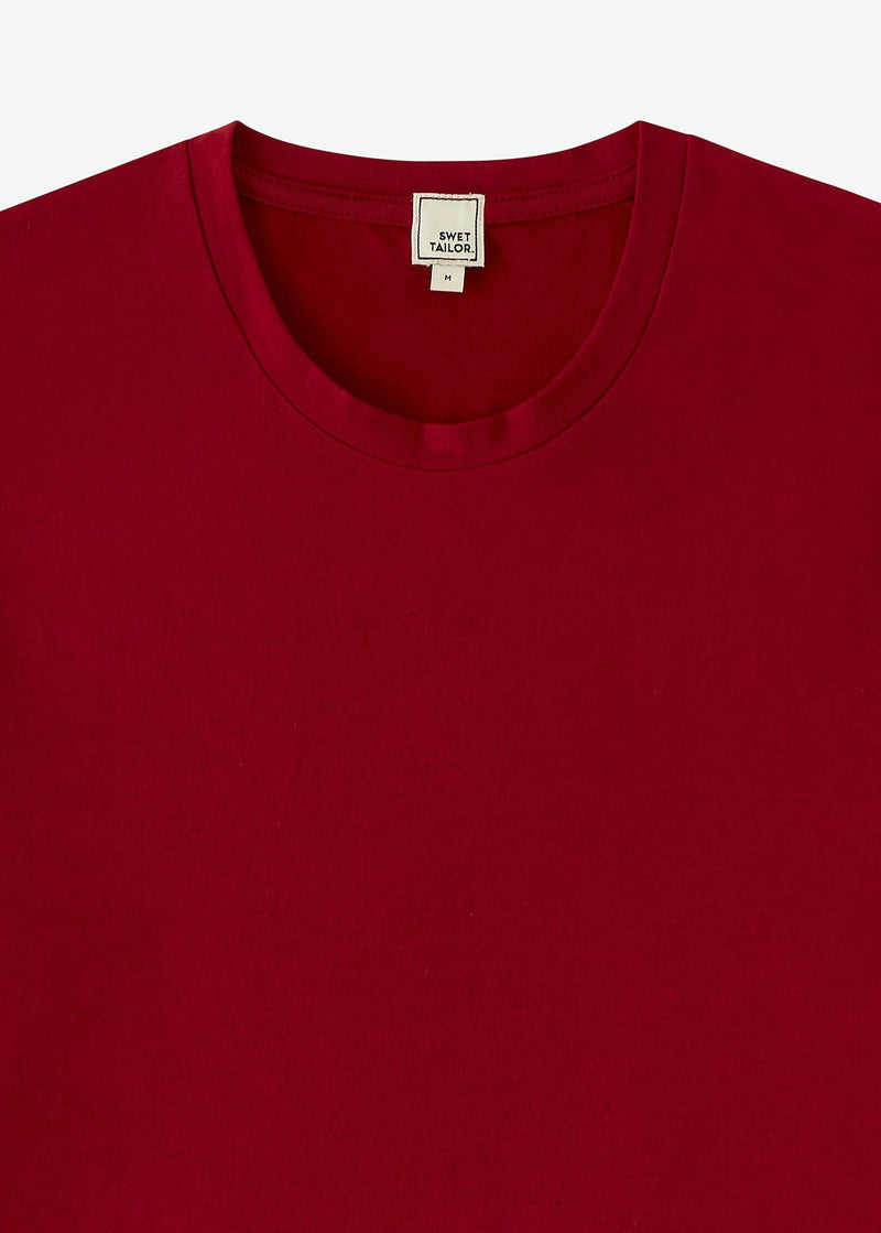 High & Mighty Cotton Stretch T-Shirt | Claret