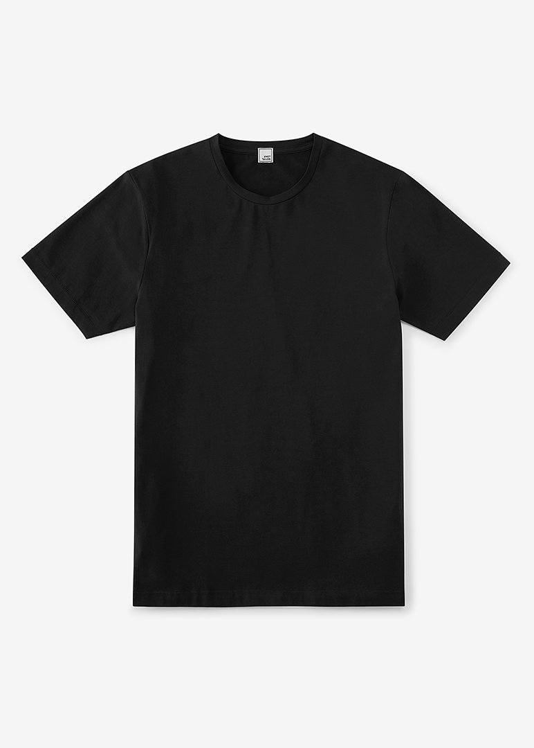 Cotton Stretch T-Shirt | Black – Swet Tailor