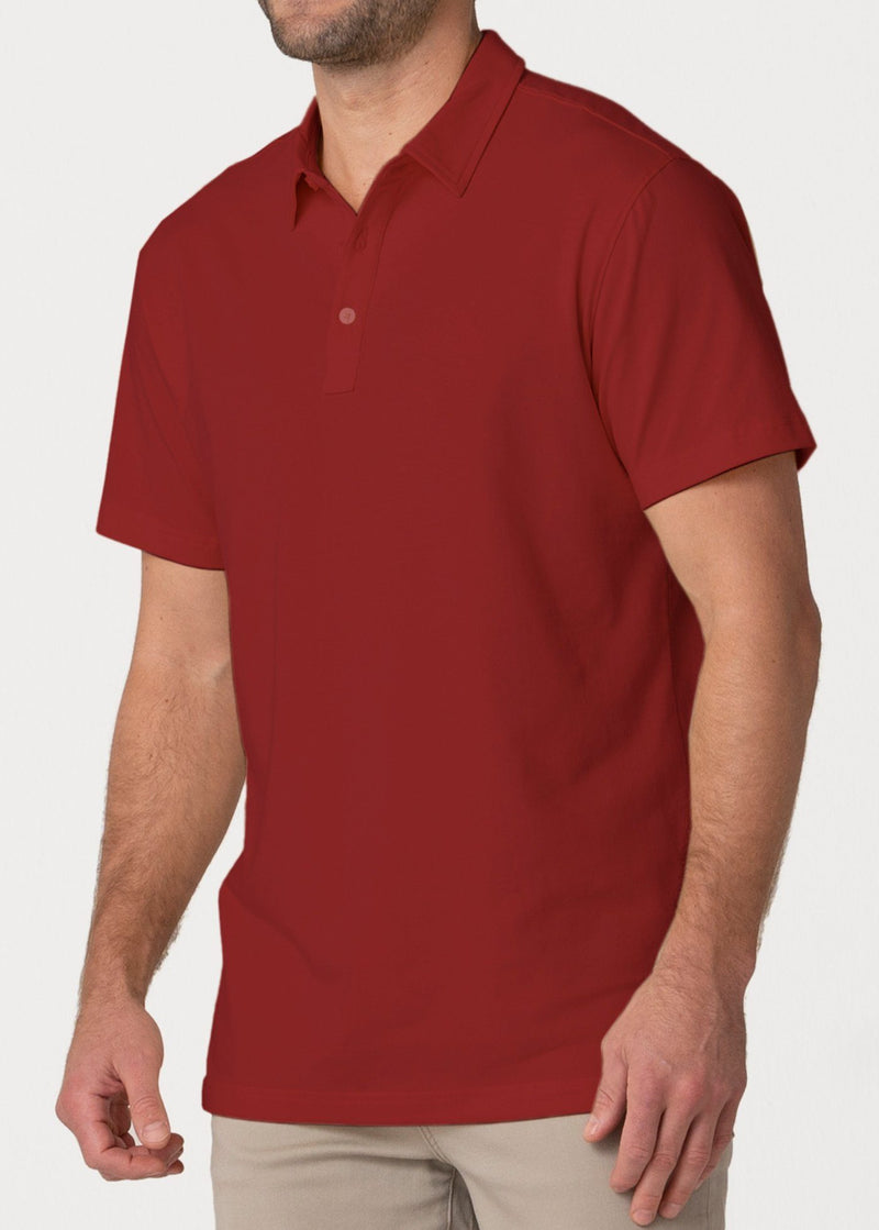 High & Mighty All-In Polo | Claret