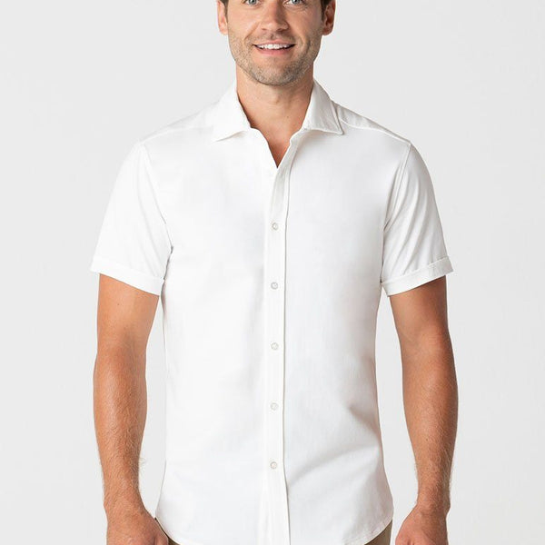 White shirt short sleeve discount