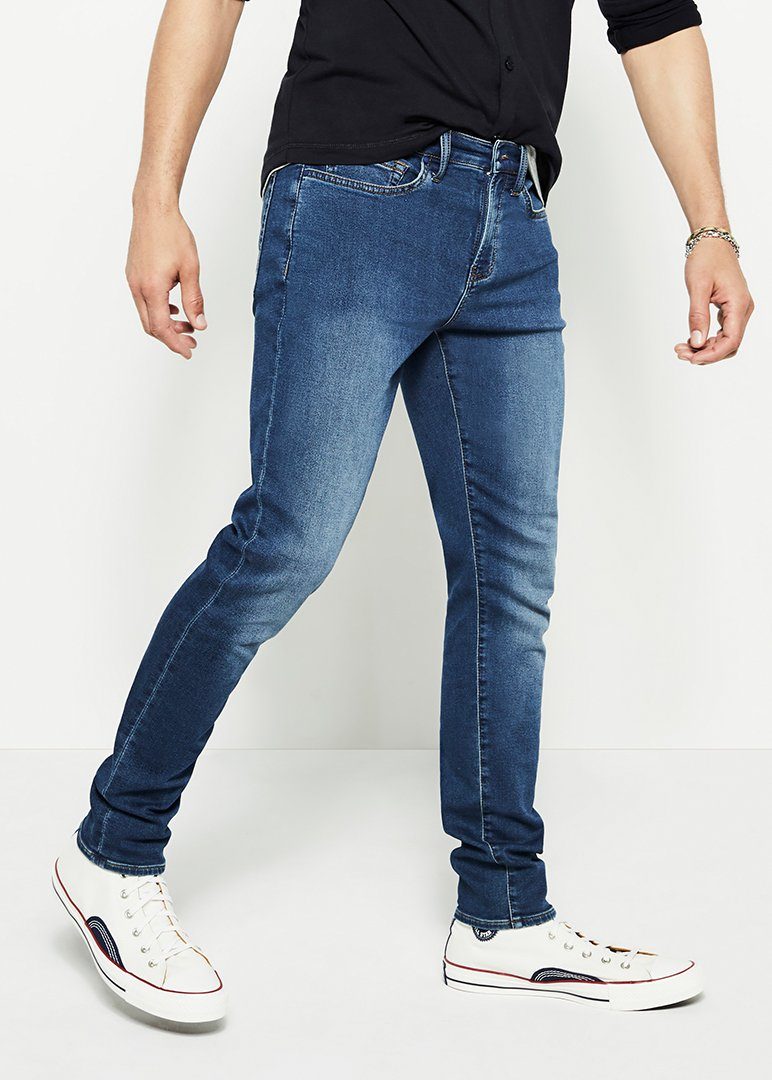 Medium Blue Stretch Jeans - Medium Blue Stretch Denim | Swet Tailor®