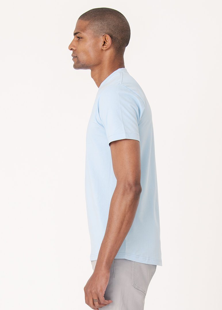 Cotton Stretch T-Shirt | Light Blue