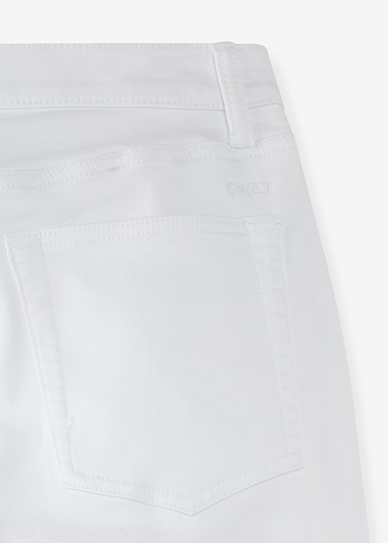 White Slim Fit Pants for Men | Swet Tailor®
