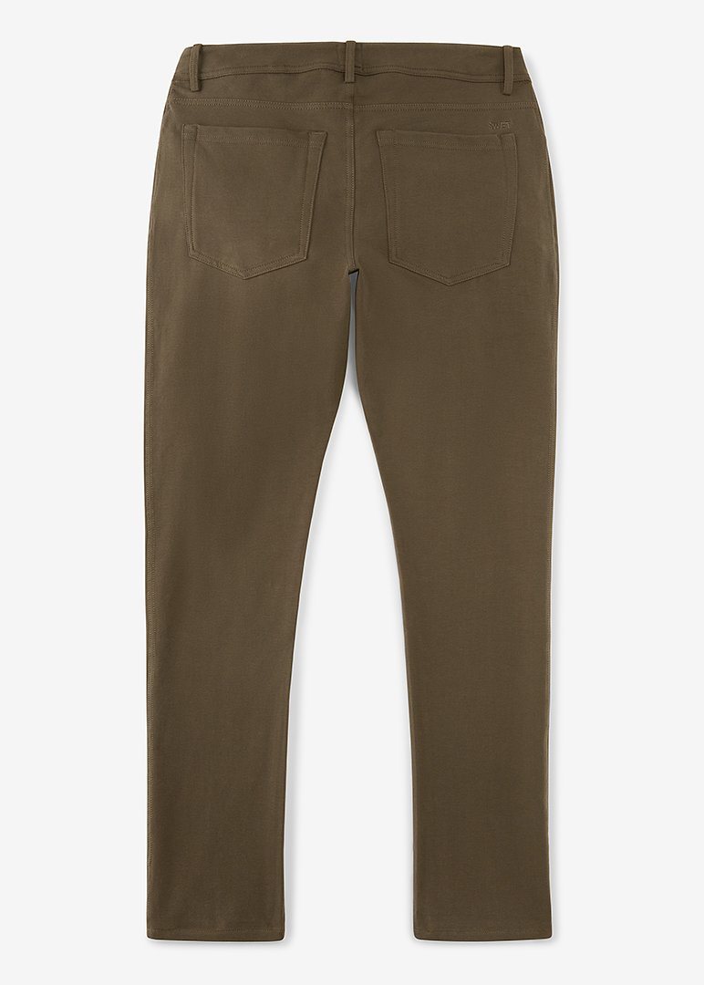 Army Green Men's Stretch Pants, All-In Pants | Swet Tailor®