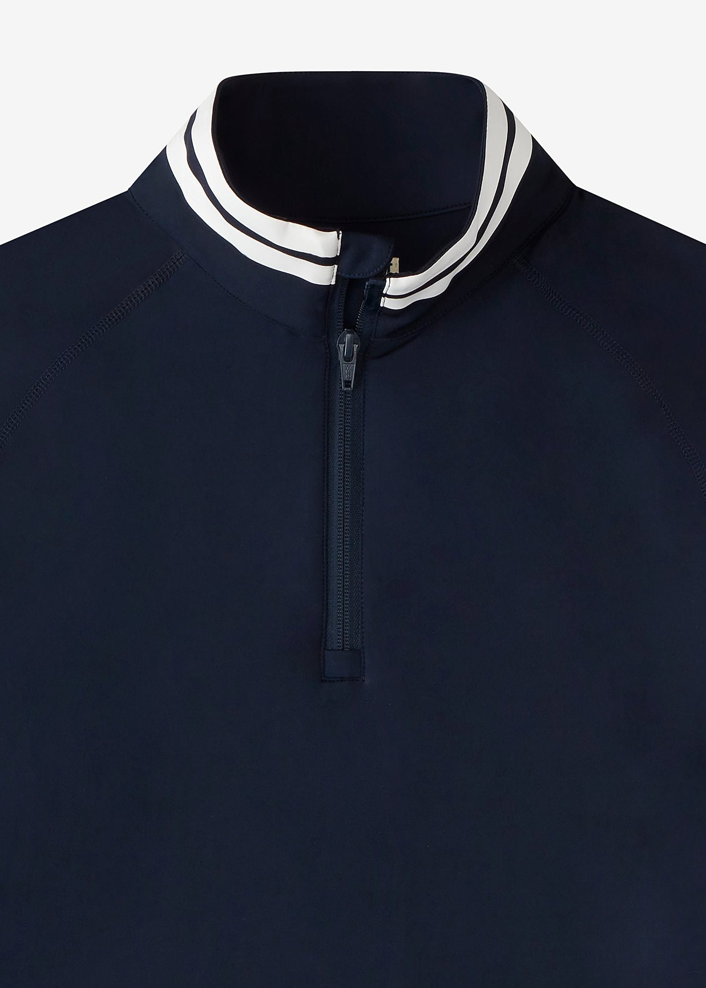 Performance Quarter Zip | Navy w/White Stripe – Swet Tailor