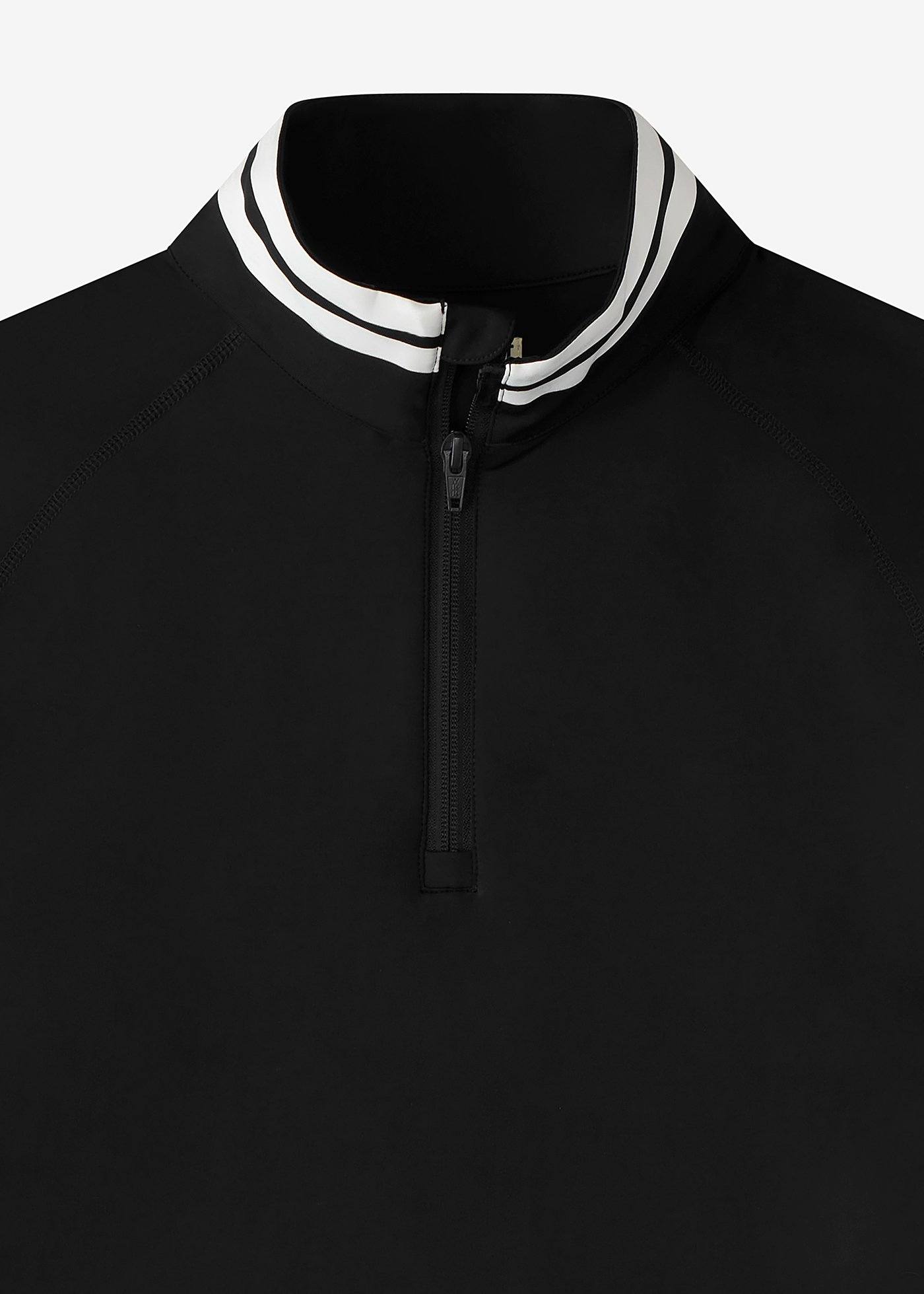 高い信頼 厚い信頼 Performance Quarter Zip | Black w/White Stripe – Swet Tailor トップス