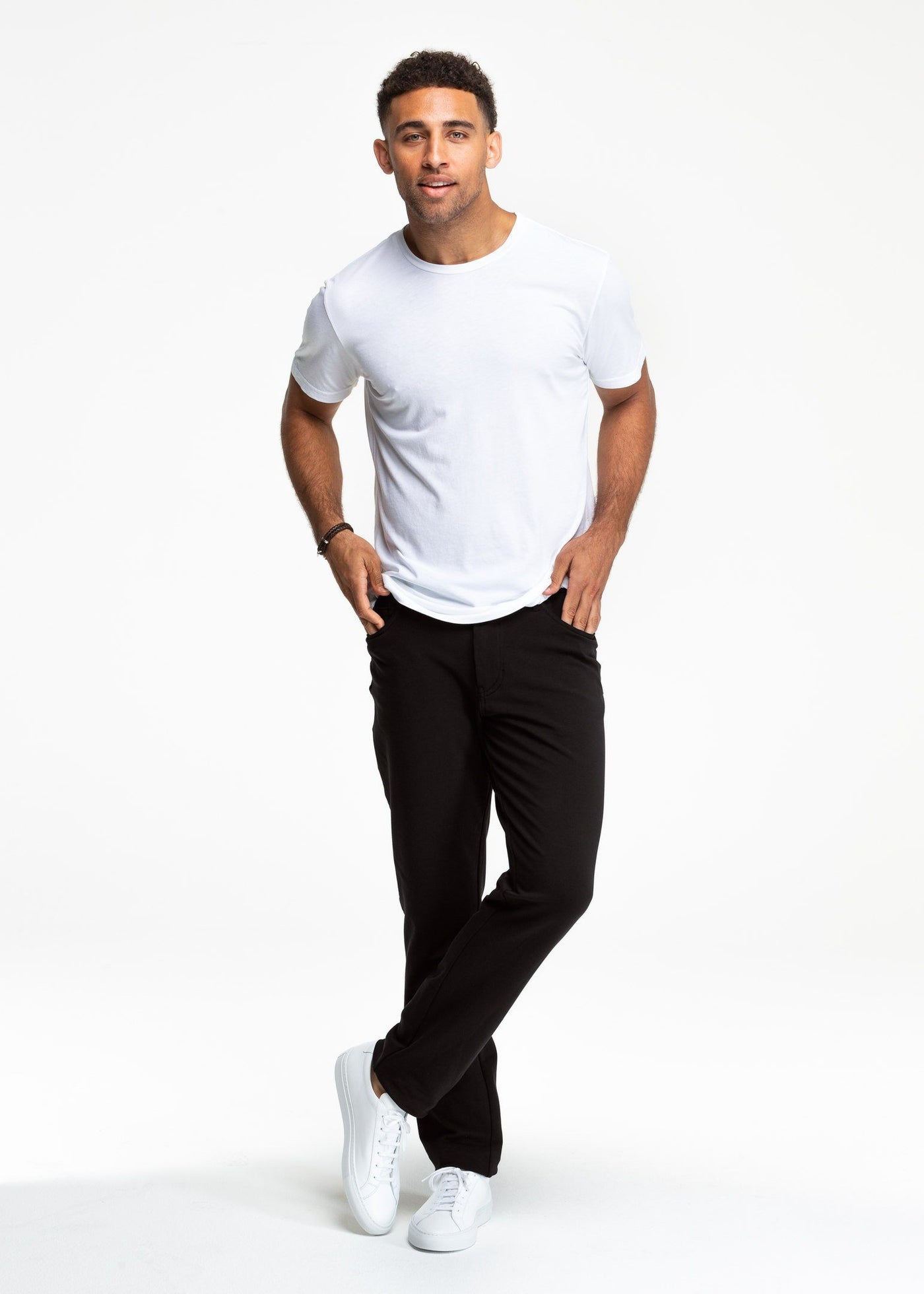 Black Men's Stretch Pants, All-In Pants | Swet Tailor®