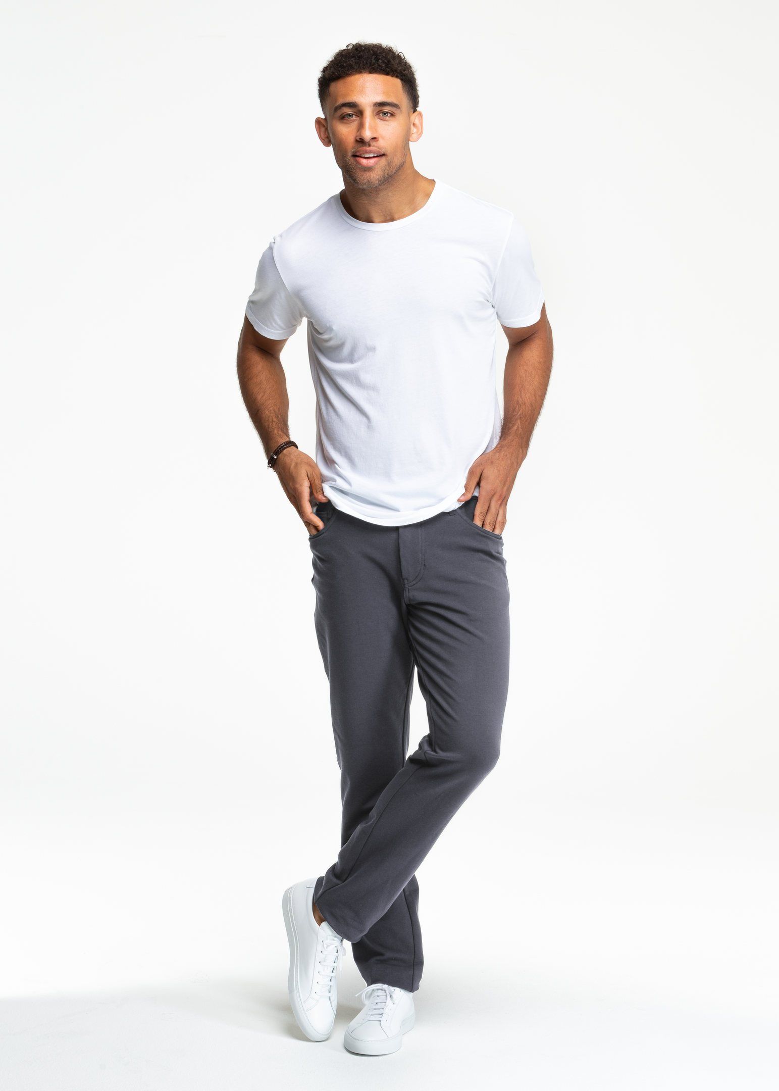 Grey Men's Stretch Pants, All-In Pants | Swet Tailor®